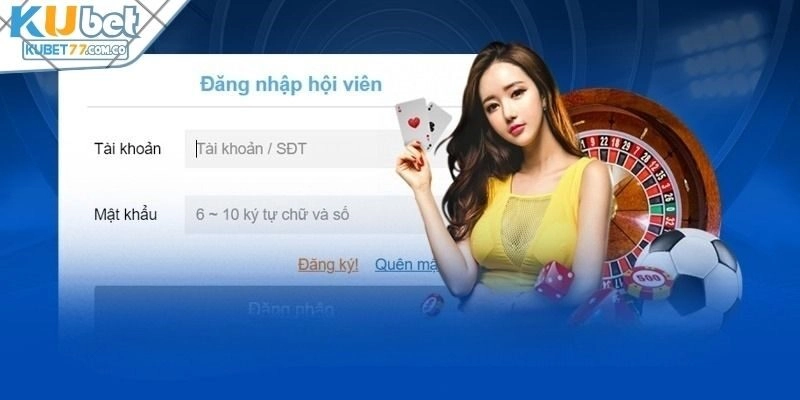 Thông tin đăng nhập Kubet77