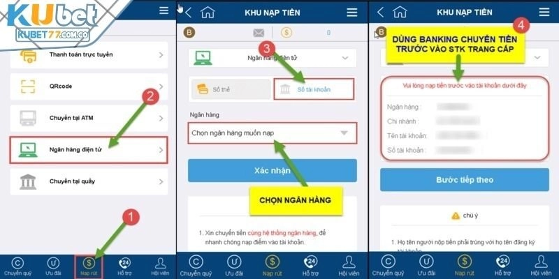 Lựa chọn cách nạp phù hợp